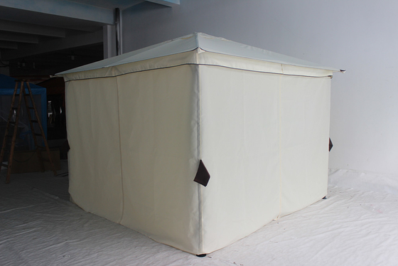스틸 프레임 및 패키지 크기 209*33*14.5cm 3.3*3.3M 접는 가세보 텐트