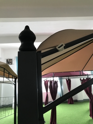 야외 파티를위한 정원 야외 대리석 2.95*2.95*2.7M 디자인 둥근 Patio Gazebo