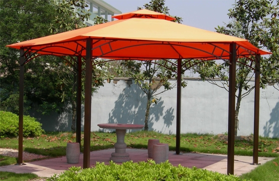 2.5*2.5*2.5M PVC 헥사고널 알루미늄 캔디오프 가즈보 텐트 정원 야외 활동