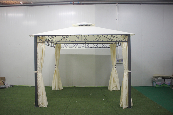 PA 코팅 커버 3*3*2.8m 파빌리온과 함께 큰 야외 철조 정원 가구
