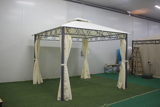 PA 코팅 커버 3*3*2.8m 파빌리온과 함께 큰 야외 철조 정원 가구