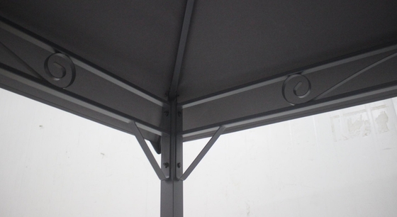 쉬운 조립 원형 야외 Patio Canopy 파티 가세보 철 프레임 3x3x2.75M