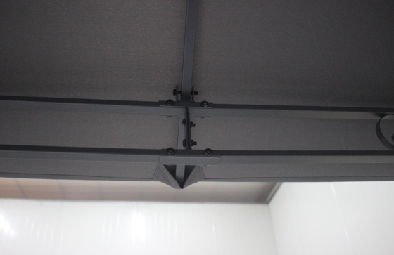 쉬운 조립 원형 야외 Patio Canopy 파티 가세보 철 프레임 3x3x2.75M