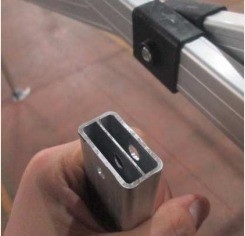 외관 가구 알루미늄 폴딩 텐트 알루미늄 프레임과 모기 띠