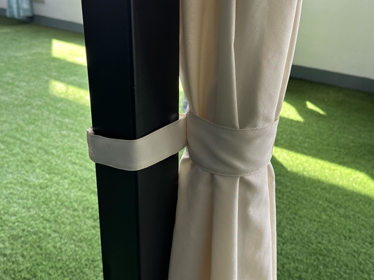 야외 정원 3x3x2.6M PVC 보드 지붕과 함께 하드 톱 가세보