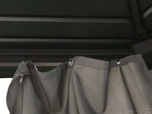 알루미늄 프레임 4x4x2.8M 헥사곤 하드 톱 가세보 야외에 이상적이고 쉽게 설정