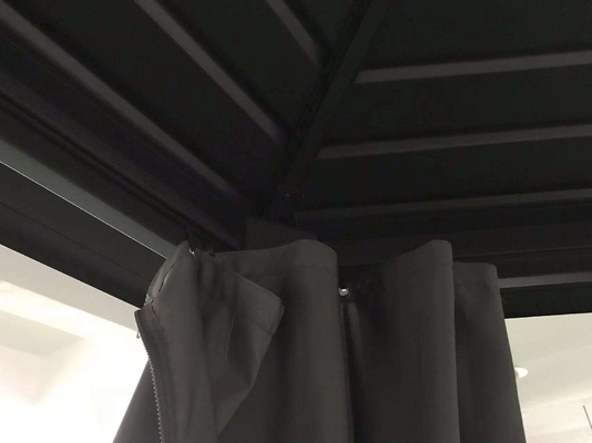 알루미늄 프레임 4x4x2.8M 헥사곤 하드 톱 가세보 야외에 이상적이고 쉽게 설정