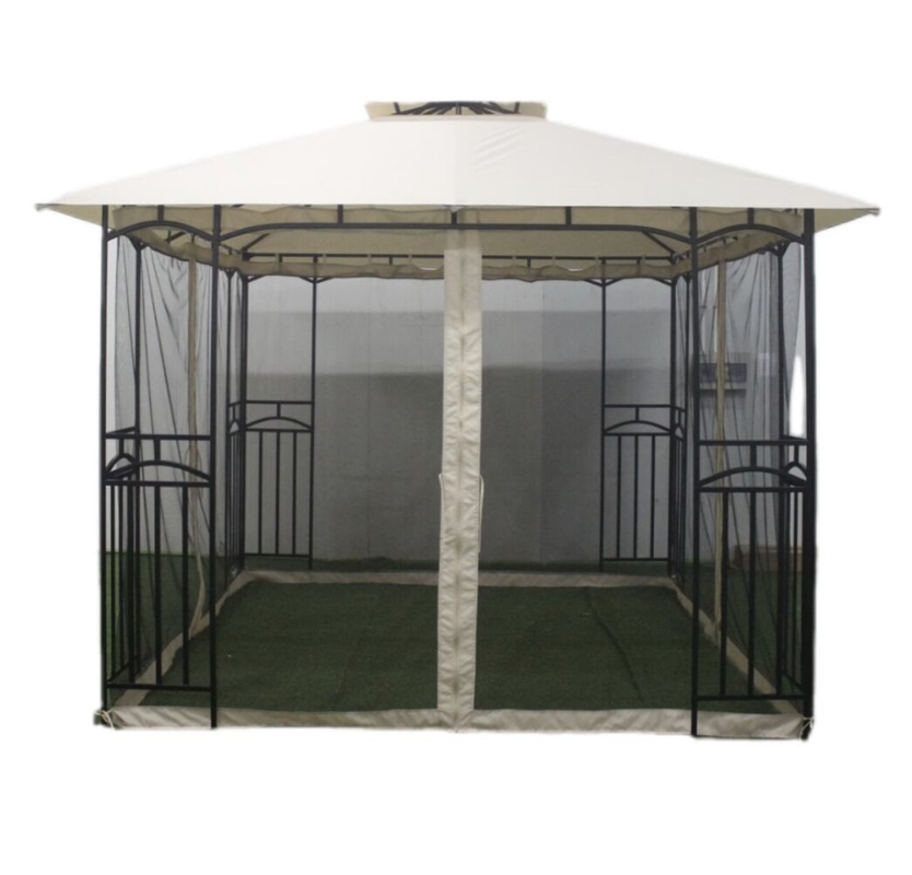 3x3x2.7M 스틸 야외 복면 가세보 patio Canopy 파티 야외 성소