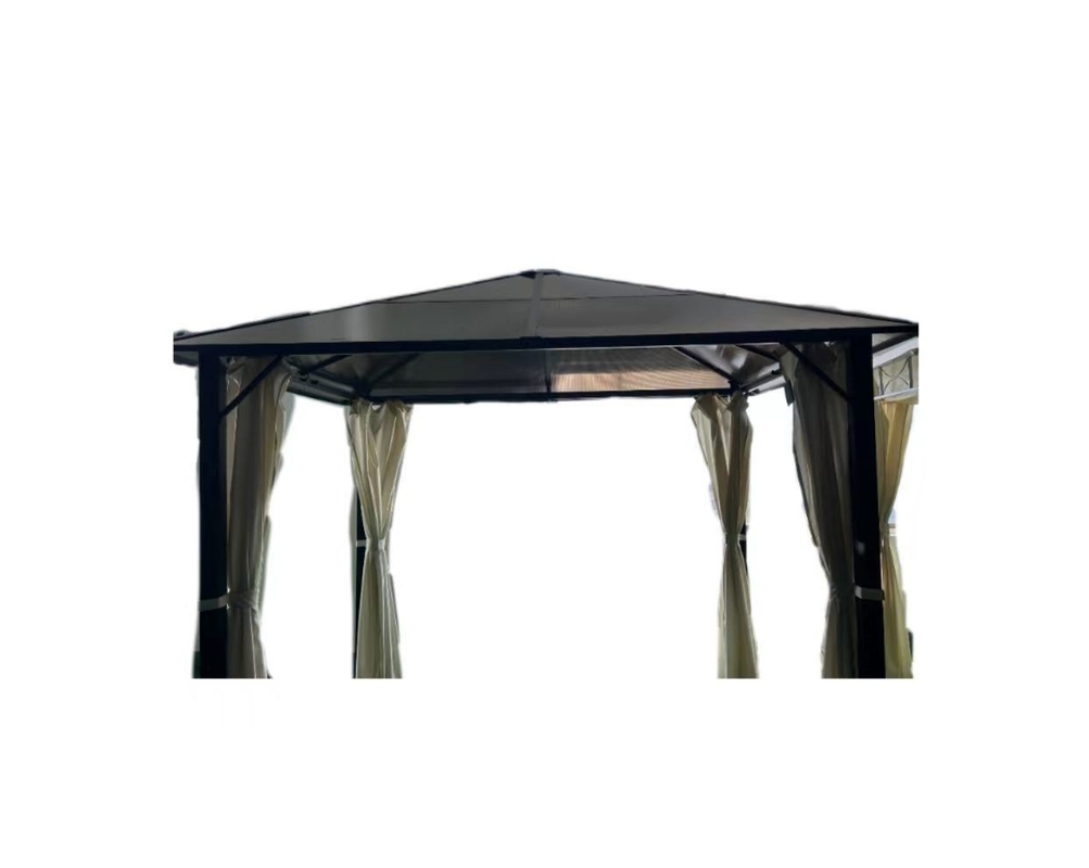 야외 정원 3x3x2.6M PVC 보드 지붕과 함께 하드 톱 가세보